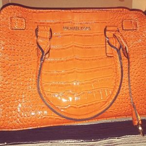 Michael Kors Dillon Croc Embossed Leather